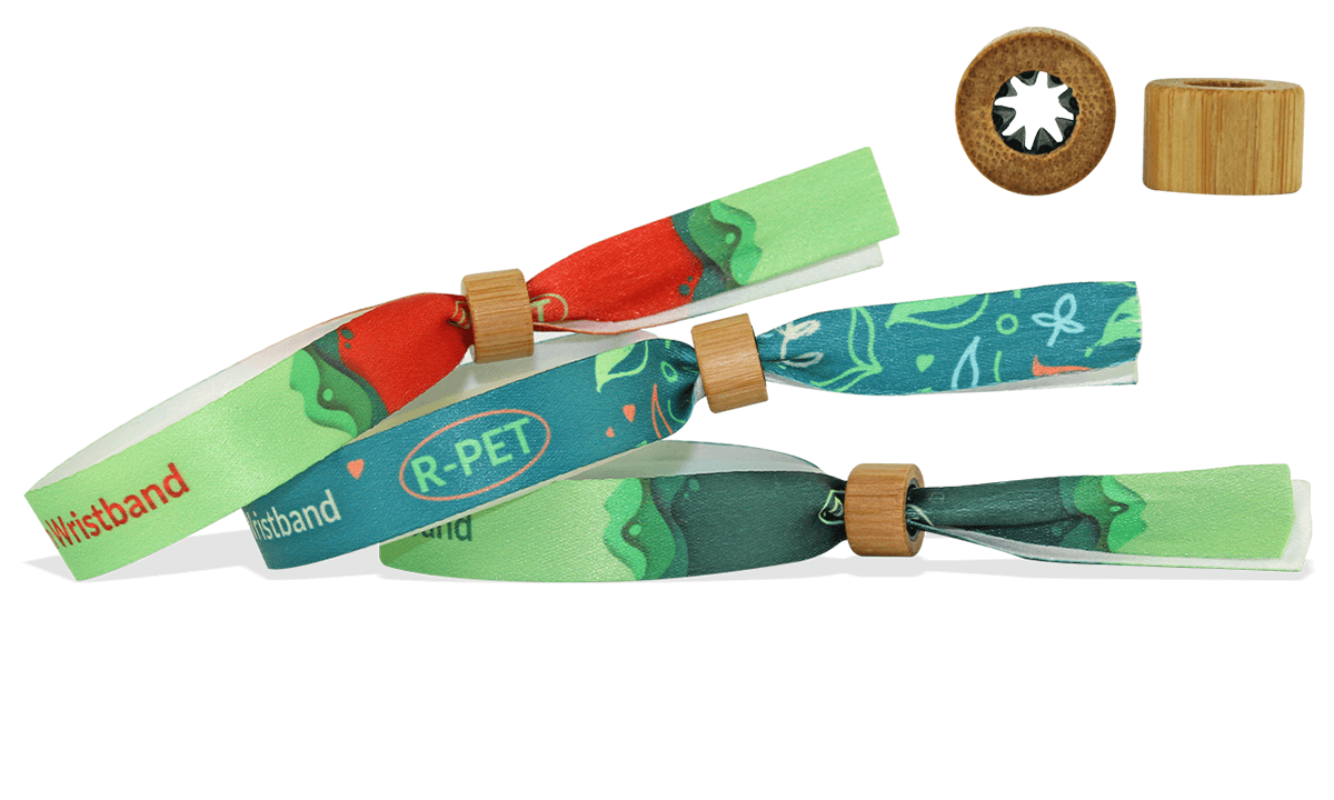 Woven recycled-PET wristband
